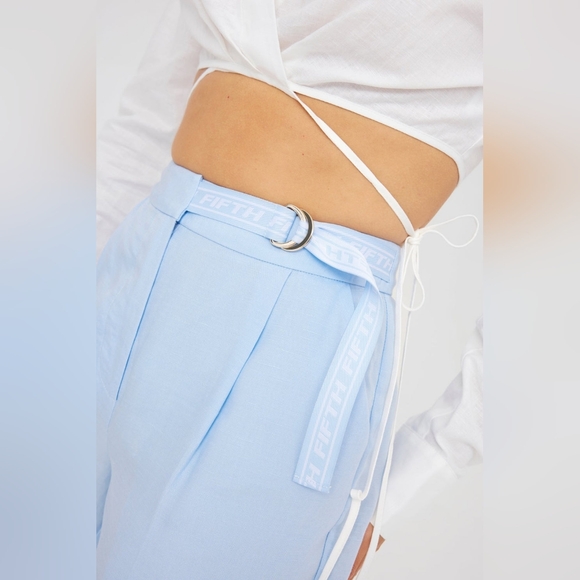 Saks Fifth Ave-THE FIFTH LABEL Acclaimed Pant in Sky Blue —new with tag - Picture 3 of 11